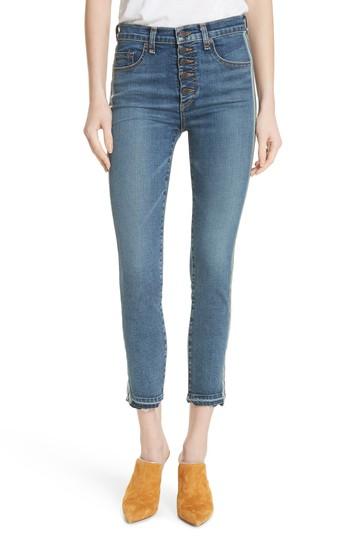 Women's Veronica Beard Debbie Released Hem Skinny Jeans - Blue