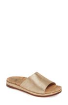 Women's Johnston & Murphy Jenny Slide Sandal .5 M - Metallic