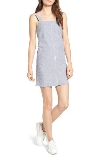 Women's Rvca Tide Lace-up Back Shift Dress - Grey