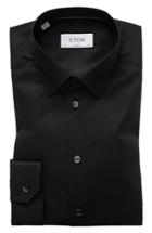 Men's Eton Slim Fit Solid Dress Shirt .5 - Black