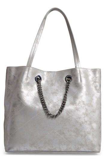 Chelsea28 Dakota Chain Faux Leather Tote - Metallic