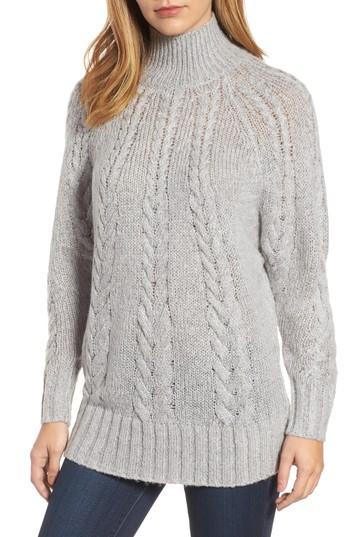 Women's Caslon Dolman Sleeve Cable Knit Tunic