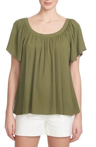 Women's 1.state Flutter Sleeve Blouse