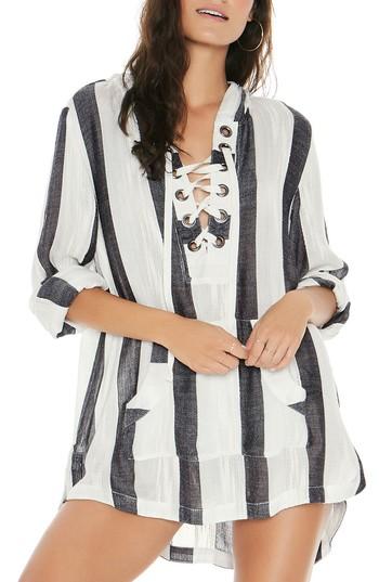 Women's L Space Love Letters Cover-up Tunic - Grey
