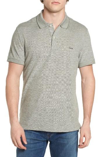 Men's Lacoste Linen Blend Polo (m) - Green
