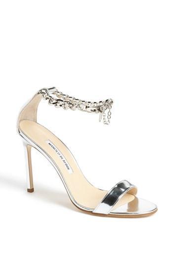 Manolo Blahnik 'chaos Chain' Sandal Silver