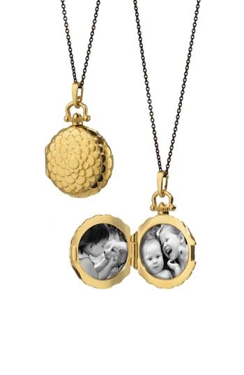 Women's Monica Rich Kosann Scalloped Locket Necklace