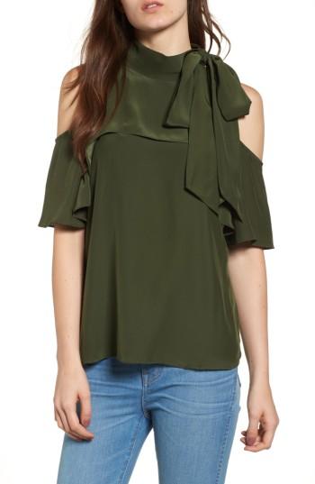 Women's Parker Empire Silk Top - Green