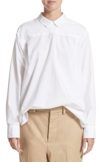 Women's Sofie D'hoore Button Back Poplin Blouse Us / 36 Fr - White