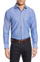 Men's Maker & Company Fit Cotton & Linen Sport Shirt