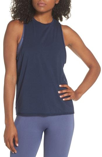 Women's Alala Keyhole Muscle Tank - Blue