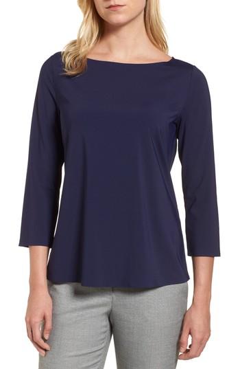 Women's Emerson Rose Three Quarter Sleeve Top, Size - Blue