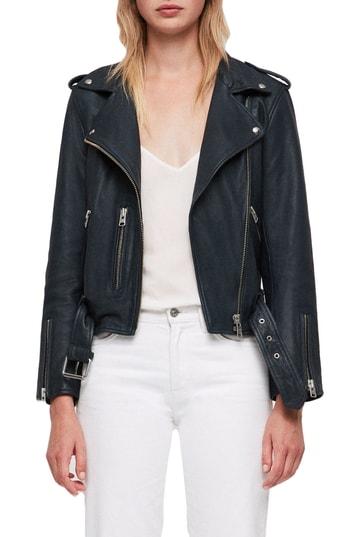 Women's Allsaints Balfern Leather Biker Jacket