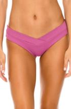 Women's Luli Fama Crossover Hipster Bikini Bottoms - Purple