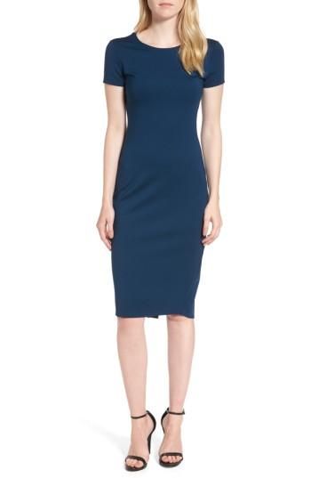 Women's Sentimental Ny Ponte Sheath Dress - Blue