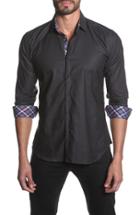 Men's Jared Lang Trim Fit Dot Print Sport Shirt