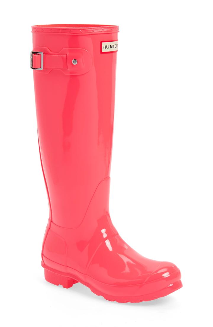 Women's Hunter Original High Gloss Waterproof Boot M - Pink