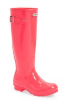 Women's Hunter Original High Gloss Waterproof Boot M - Pink