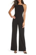 Women's French Connection Whisper Halter Neck Jumpsuit - Black