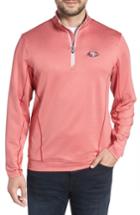 Men's Cutter & Buck Endurance San Francisco 49s Fit Pullover, Size Small - Red