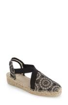 Women's Toni Pons 'vera' Slingback Espadrille Sandal Eu - Black