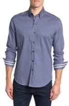 Men's Robert Graham Charles Tailored Fit Sport Shirt - Blue
