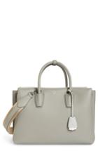Mcm Large Milla Leather Tote - Grey