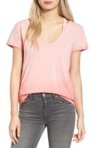 Women's Pam & Gela Split V-neck Tee - Pink