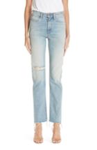 Women's Simon Miller Distressed Slim Leg Jeans - Blue