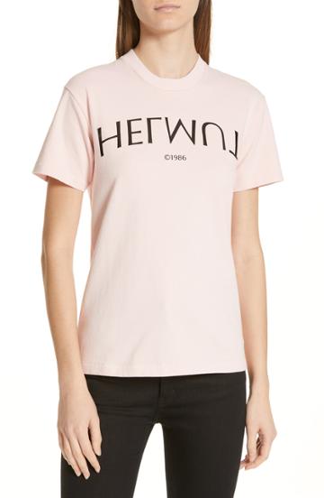 Women's Helmut Lang Logo Hack Tee