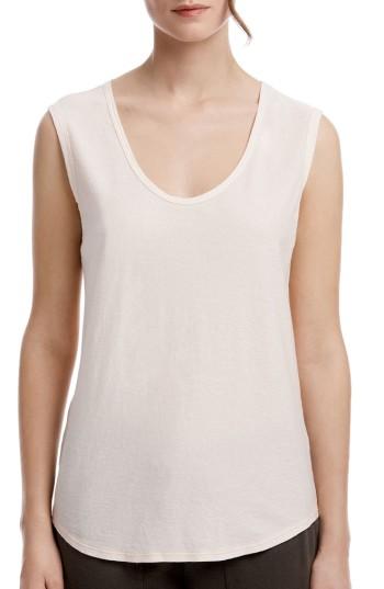 Women's James Perse Scoop Neck Tank - Black