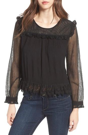 Women's Ella Moss Hazelina Mesh & Gauze Top
