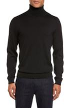Men's Nordstrom Men's Shop Merino Wool Turtleneck Sweater - Black