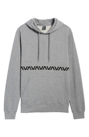 Men's Rvca Va Screenprint Hoodie - Grey