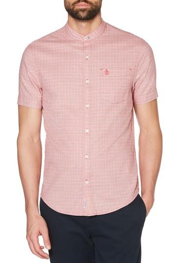 Men's Original Penguin Crosshatch Shirt - Pink