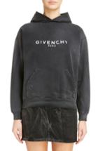 Women's Givenchy Destroyed Logo Hoodie