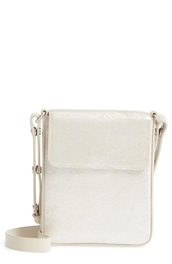 Treasure & Bond Madison Metallic Leather Crossbody Bag - Metallic