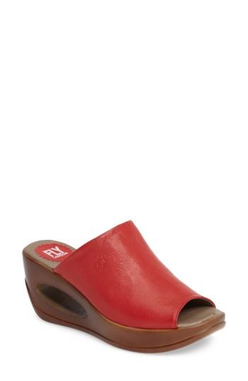 Women's Fly London Hima Platform Sandal .5-6us / 36eu - Red