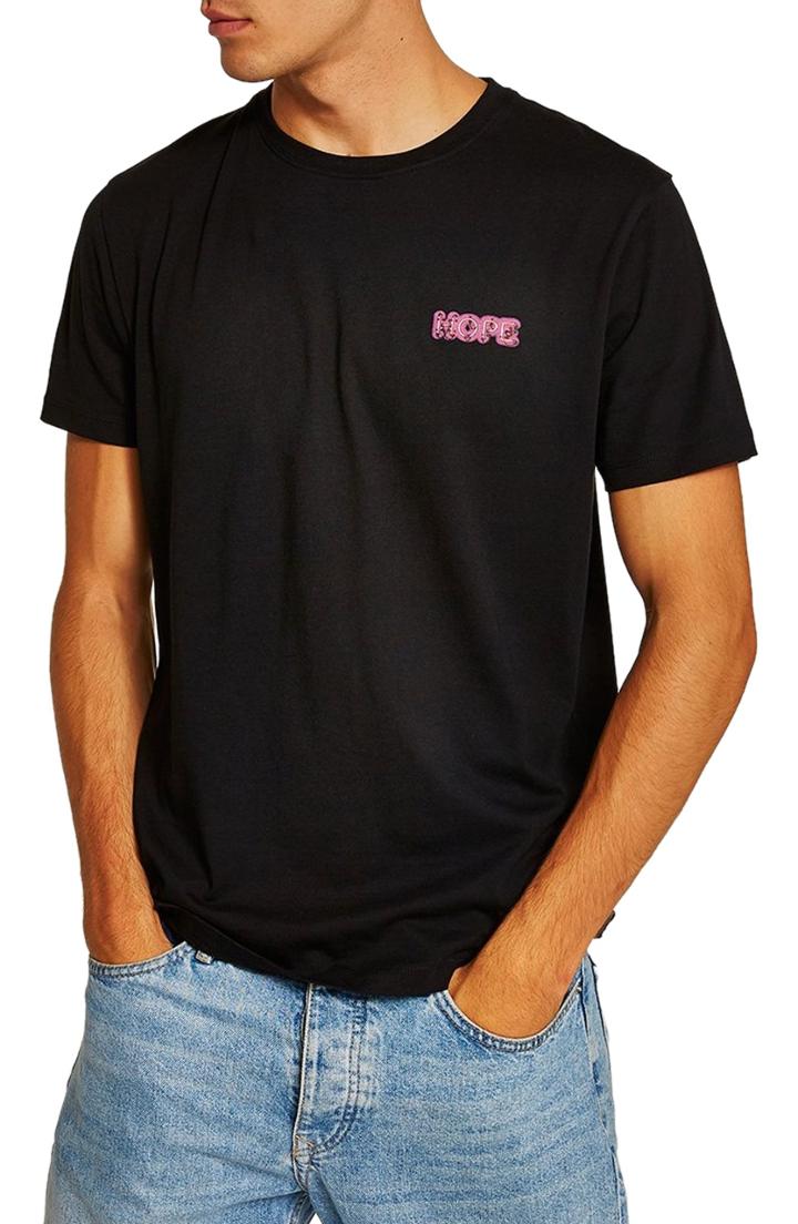 Men's Topman Still Hope Classic Fit T-shirt - Black