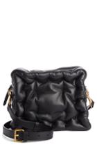 Anya Hindmarch Chubby Cube Leather Crossbody Bag - Black