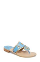 Women's Jack Rogers Hollis Flat Sandal M - Blue