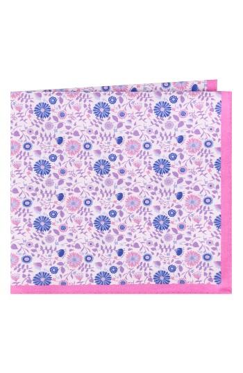 Men's Ted Baker London Posie Cotton Pocket Square, Size - Purple