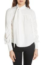 Women's Joie Kineta Tie Neck Blouse - White
