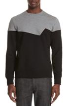 Men's Ps Paul Smith Colorblock Sweatshirt - Black
