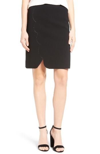 Women's Halogen Scallop Front Skirt