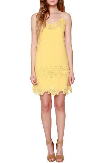 Women's Willow & Clay Lace Trim Slipdress - Yellow