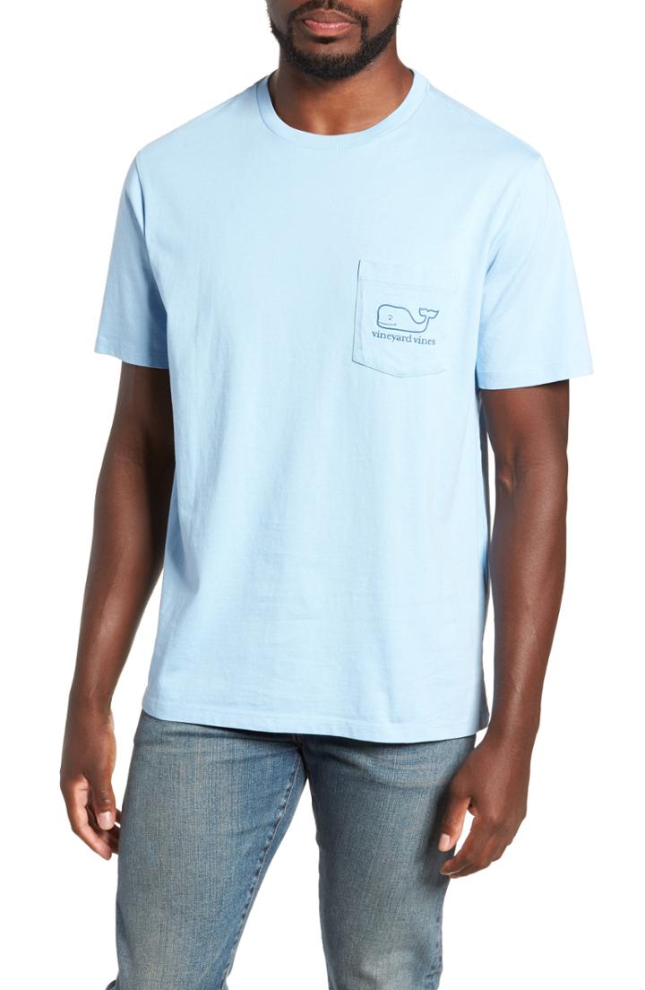 Men's Vineyard Vines Rowers Pocket T-shirt, Size - Blue