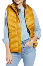 Women's Barbour Seaward Hooded Vest Us / 8 Uk - Yellow