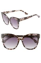 Women's Chelsea28 Bossa Nova 57mm Cat Eye Sunglasses - Nude Grey Tortoise