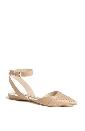 Sam Edelman 'brina' Flat Classic Nude Leather